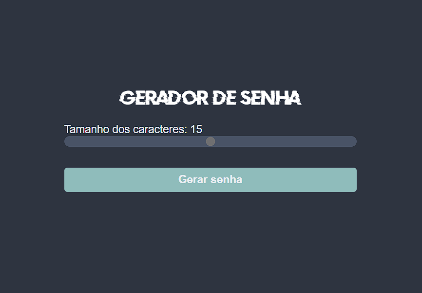 Gerador de Senha